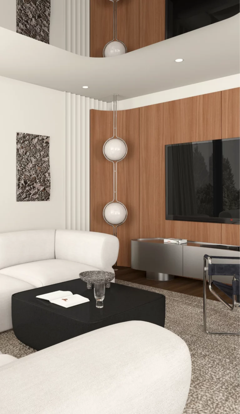 Salon w beżo-brązach