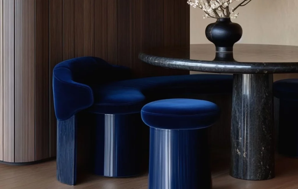 głębokie kolory akcentowe wnętrza 2026